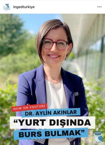 Bölümümüzden Dr. Öğr. Üyesi Aylin AKINLAR'dan "Yurt Dışında Burs Bulma: Fırsatlar ve Stratejiler" Hk. Canlı Yayın