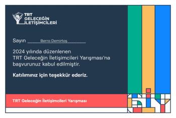 Halkla İlişkiler ve Reklamcılık Bölümü Öğrencileri TRT Geleceğin İletişimcileri Yarışması “60. Yılda TRT” Temasına Özel "İletişim Kampanyası" Kategorisinde 10 Farklı Proje Gönderdi